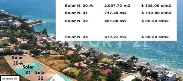 Terrenos en venta en Punta Blanca - ideal para suites vacacionales