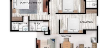 Vendo departamento 3 dormitorios, Pinar Bajo. AB