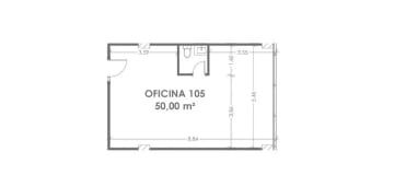 Oficina en Venta con Parqueo, 50m2, proyecto, Los Ceibos CRS
