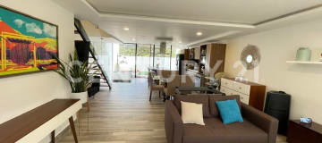 Duplex con patio privado y vista al Ilaló en Tumbaco