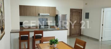 Departamento amoblado en Urdesa, planta baja, áreas comunes y Wi-Fi