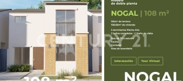Casa 120 m², 3 hab. en planta alta, $119K
