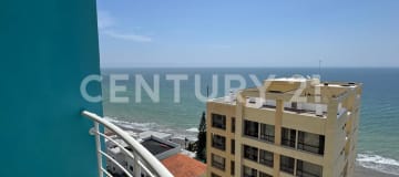 Depto. frente al mar en Manta, 2 dormitorios, vista al Pacífico