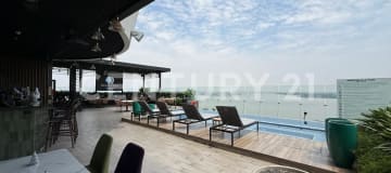 Suite en venta en Double Tree by Hilton con vista al río, 64.67m²