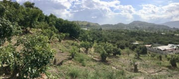 Land for sale in Guayllabamba, with a slope suitable for a house with views of the valley and mountains