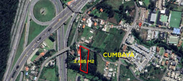 Venta terreno Cumbayá, 3.485m2 Colegio Terranova