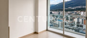 Depto estreno en piso alto con vista al Pichincha - La Carolina