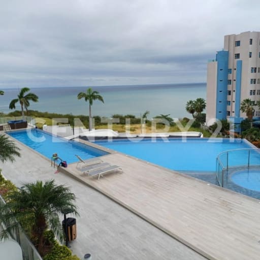 Departamento frente al mar en Manta con vista al océano