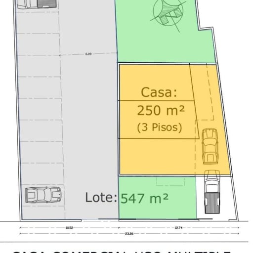 VENTA TERRENO 547 m2 con CASA 250 m² GB.Aqt