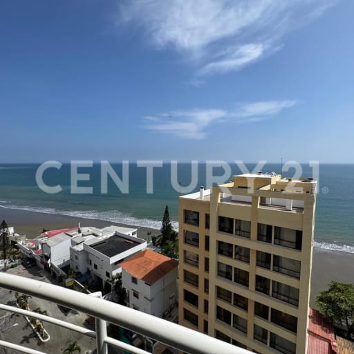 Departamento en piso 8 con vista frontal al mar en Manta