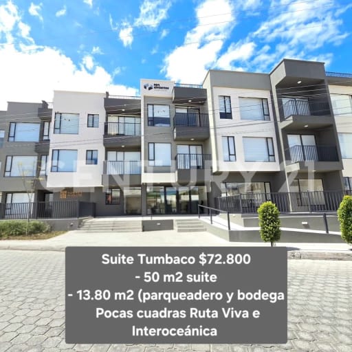 Suite 63 m² en Tumbaco con amenities - $72,800