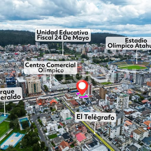 Terreno en venta Av. 6 de Diciembre, ubicación estratégica