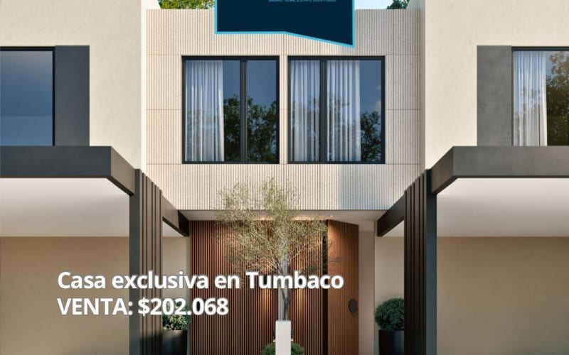 VENTA CASA 3 DORMITORIOS EN TUMBACO, CONJUNTO CERRADO (AAG)