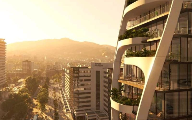 Venta Suite vista a La Carolina. Piso 11. Qondesa. Uribe Schwarzkopf . SC